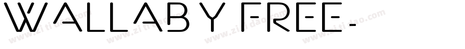 Wallaby free字体转换